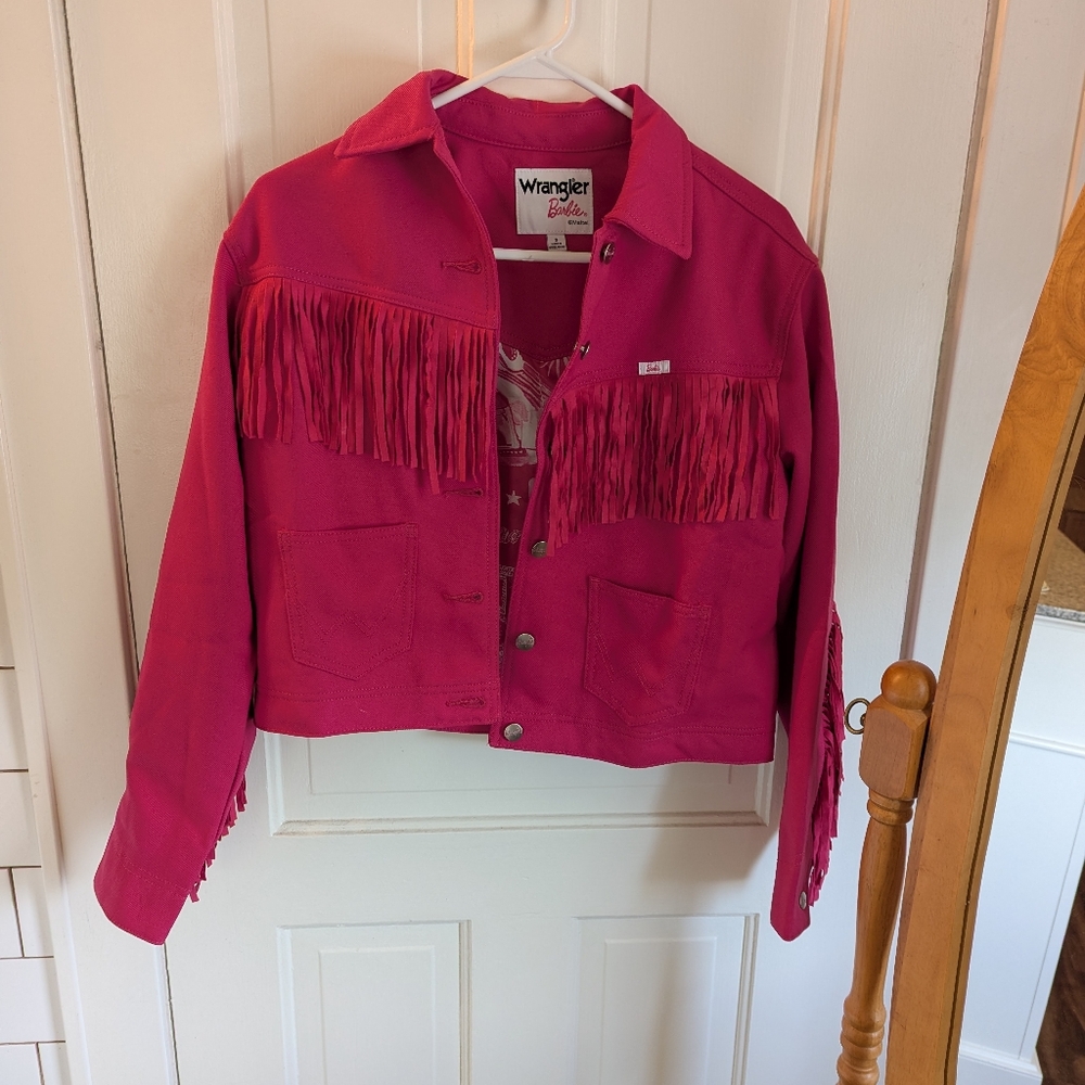 Wrangler Barbie Pink Tassel Jacket